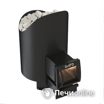 Печь банная GrillD Aurora 180 long black в Клине